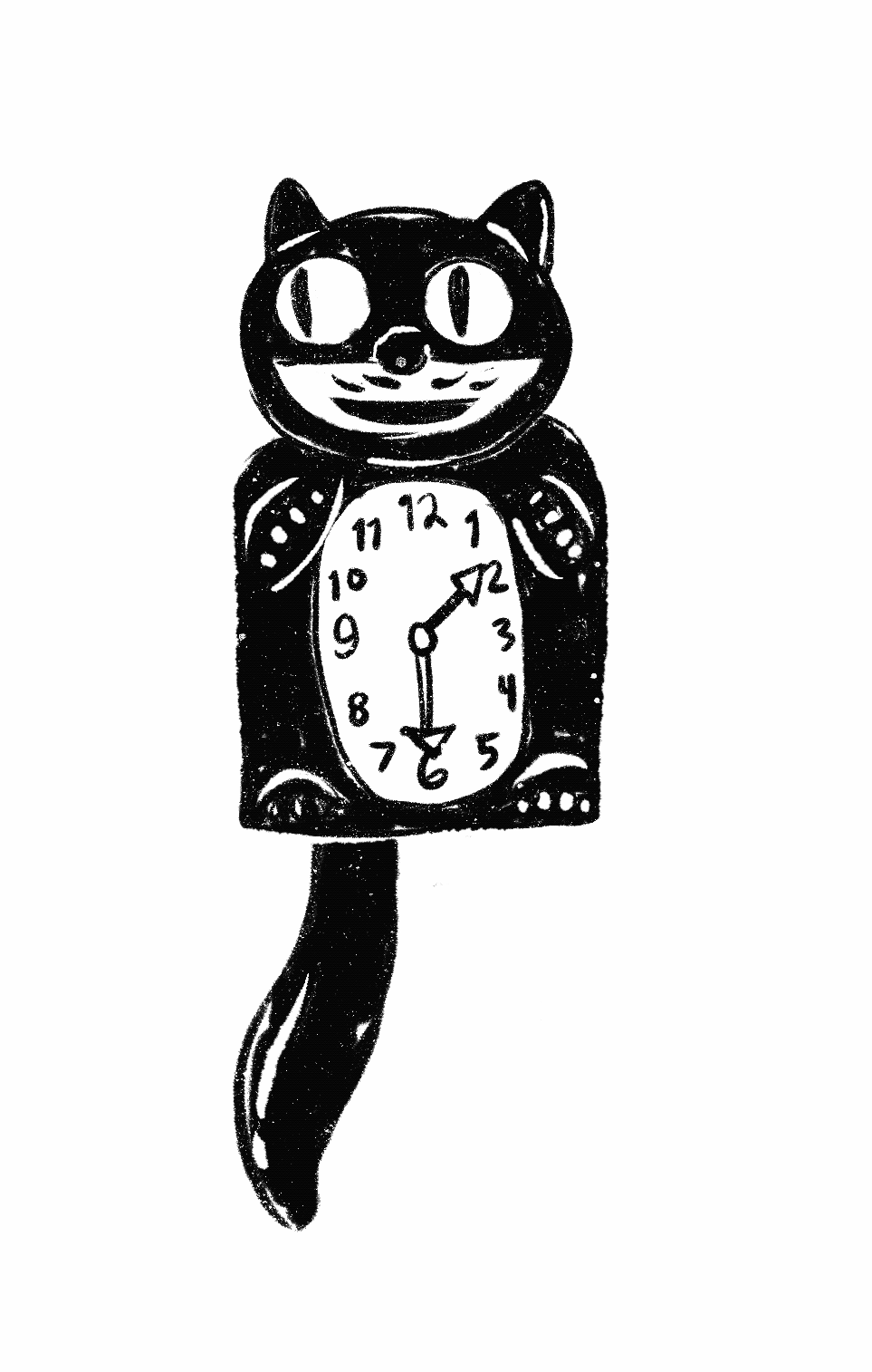 Animated Cat Clock
